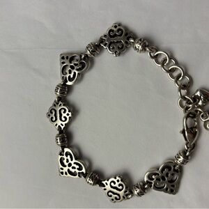 Brighton Geneva Silver Heart Bracelet